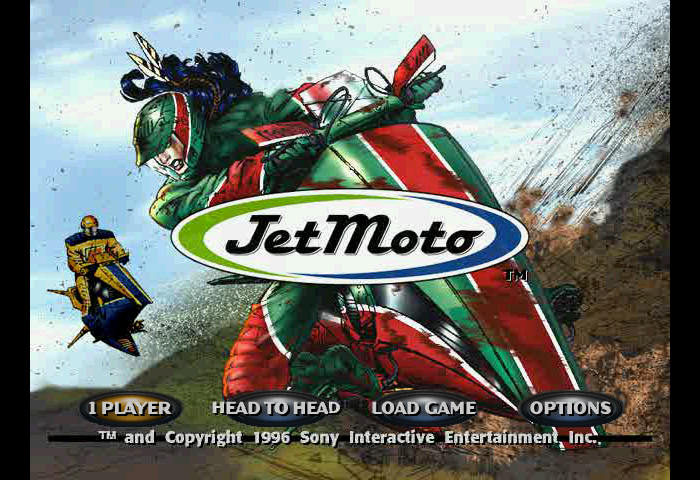 Jet Moto Title Screen